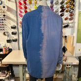 L - Blue Split Dye Flannel